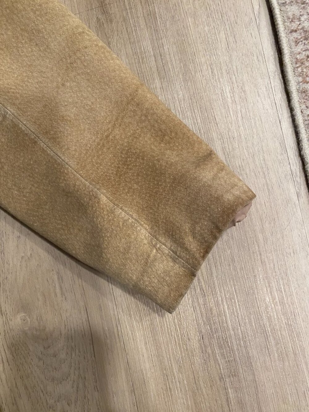 Bernardo Genuine Leather Suede Jacket XL Camel Tan Distressed Vintage - Picture 3 of 16